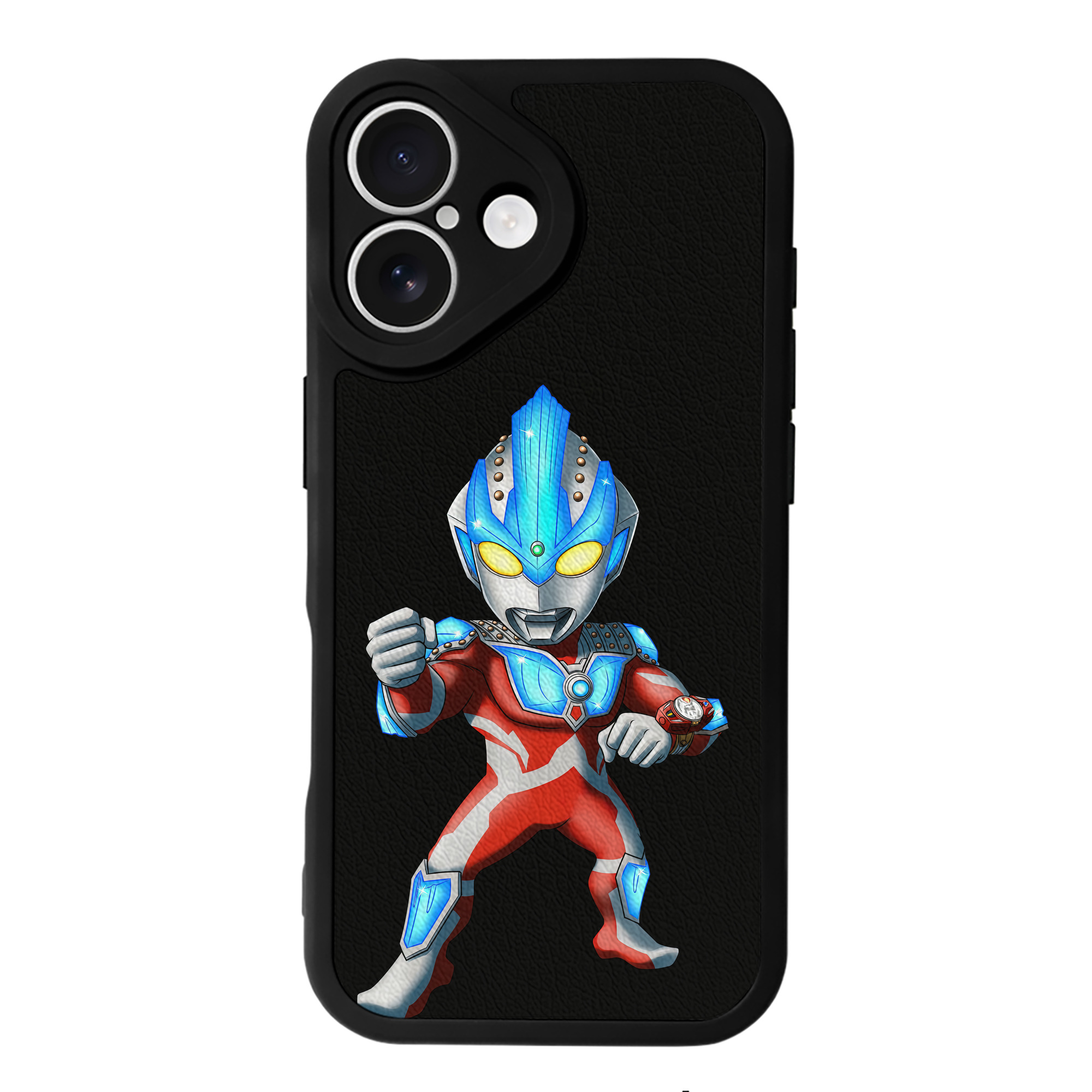 （画像用） ウルトラマン Ultraman 【iPhone 16シリーズ対応】シリコンスマホケース（レザー調） 材質：シリコン